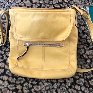 Fossil leather crossbody